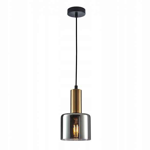 Santia Závěsná lampa Zlatá Moderní Vertikální E27 40W IP20