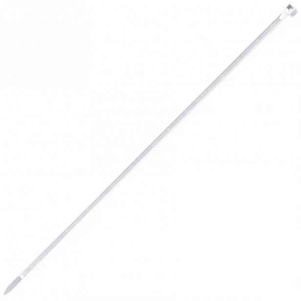 Vázací pásky 3.6 x 200 mm bílé, nylon, 100 ks.