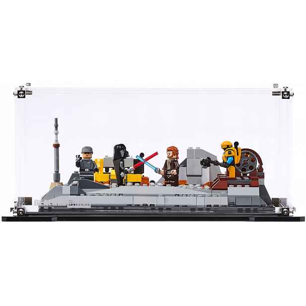 Vitrína Blacked Brick pro Lego Star Wars 75334 Obi-Wan Kenobi Darth Vader