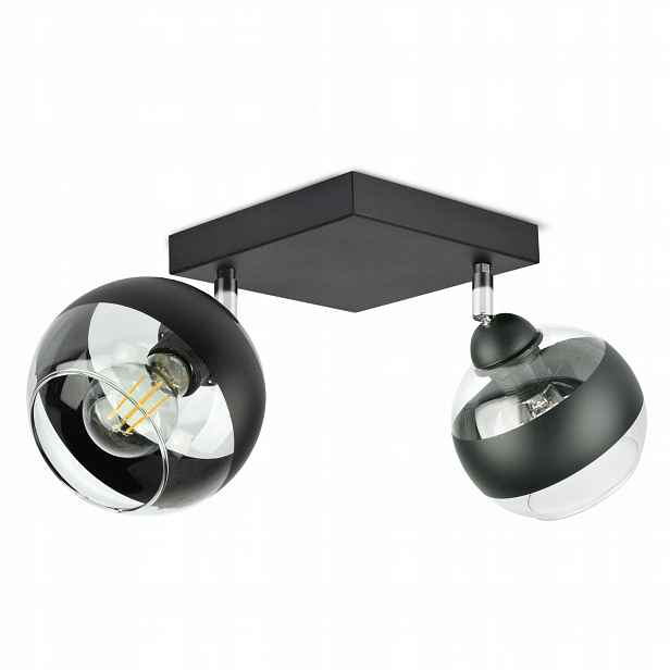 Závěsná stropní lampa Lustr Černá Skleněné Koule Black Belt AG2 Led E27
