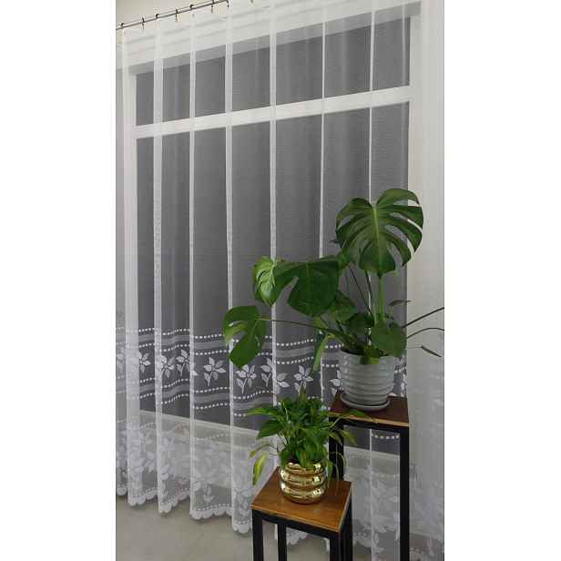 Mg Záclona žakár 623/885 Bílá 350x250 cm hotová obšitá Bt