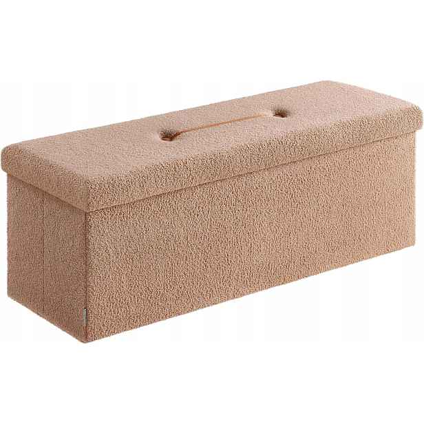 Taburet Songmics Home s úložným prostorem, podnožka 38 x 110 x 38 cm