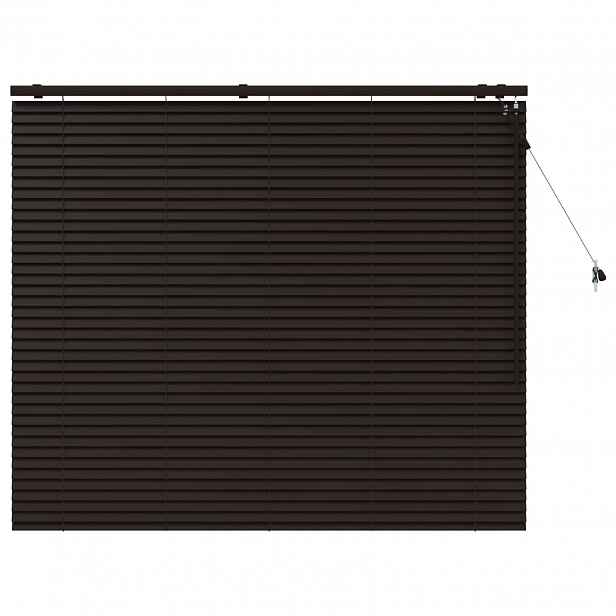 vidaXL Venet školní žaluzie Tmavě hnědá 155 x 130 cm 35 mm