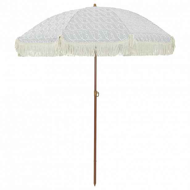 vidaXL Plážový slunečník 160 x 160 x 196 cm Polyester a ocel Kulatý