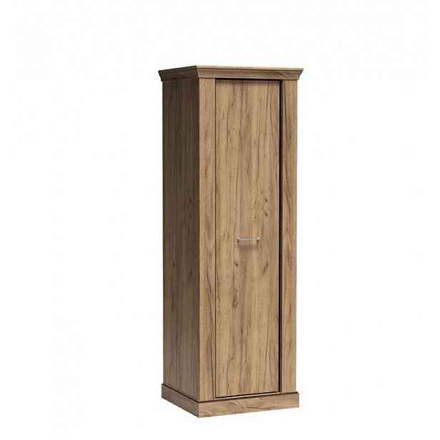 Jednodveřová skříň AILISH - šířka 67 cm, dub kraft zlatý