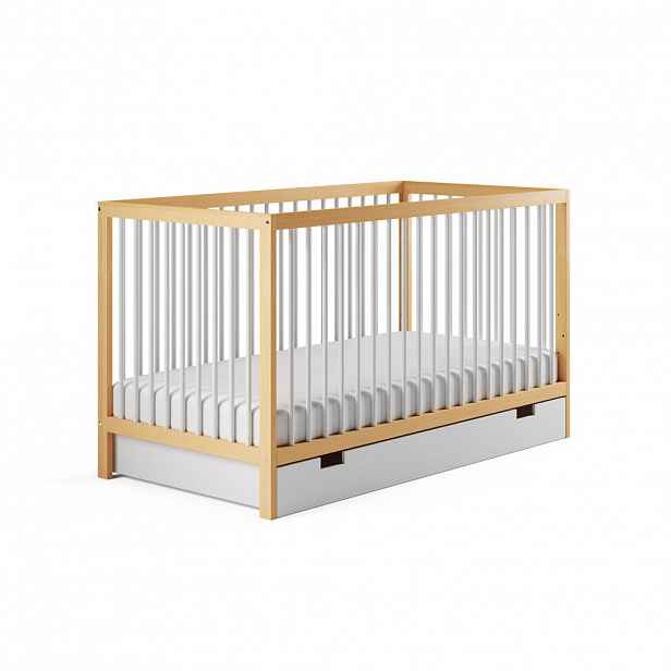 Kids Collective DĚTSKÁ POSTÝLKA se zásuvkou 70x140 cm v přírodní bílé barvě