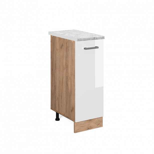 Vicco LÉKÁRNIČKOVÁ SKŘÍŇKA R-Line Bílá vysoký lesk 30 cm PD Mramor