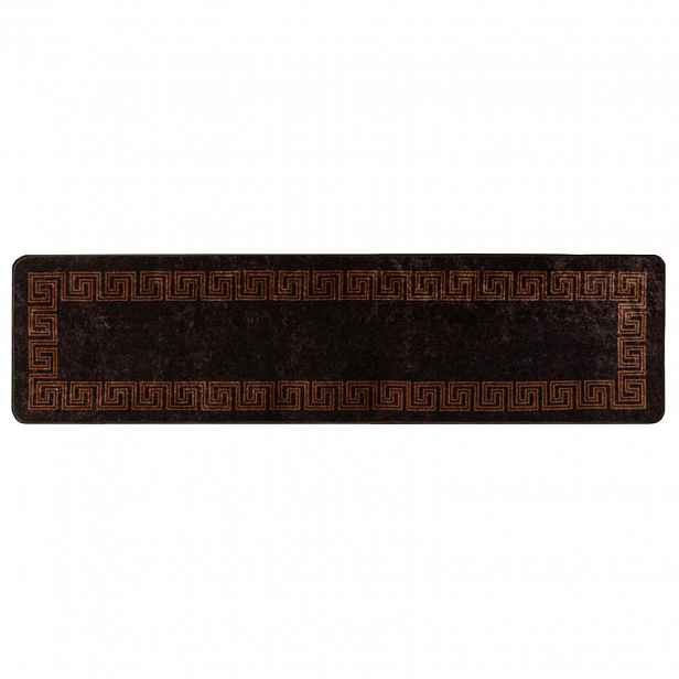 vidaXL Běhoun MARSA Černá 100 x 350 cm Polyester a PVC