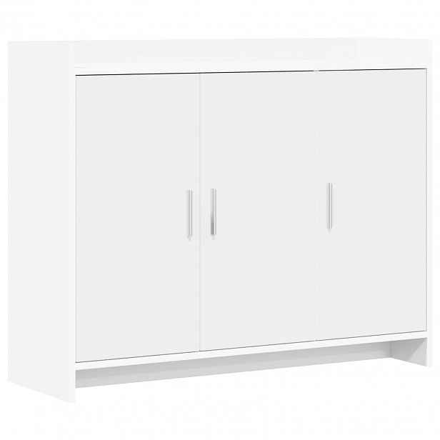 vidaXL Servírovací skříň Bílá 98,5 x 33 x 80 cm Kompozitní dřevo