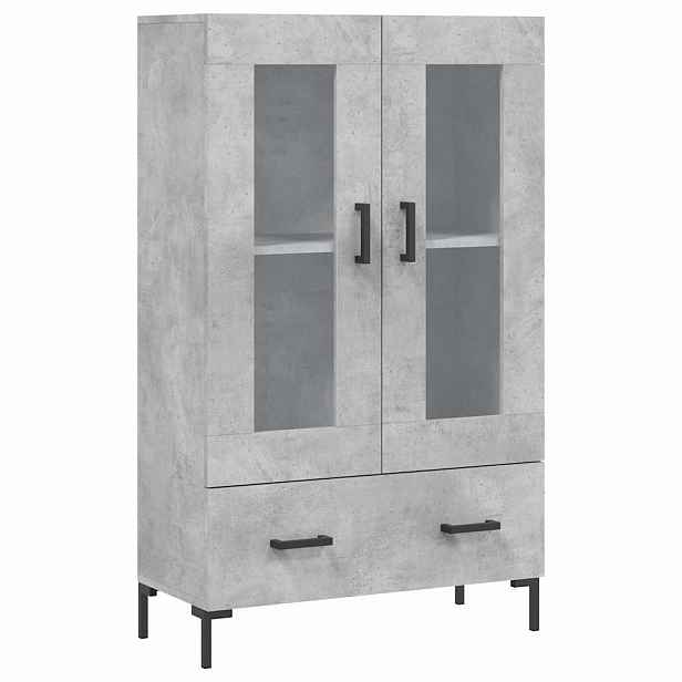 vidaXL Skříň highboard betonově šedá 69,5x31x115 cm kompozitní dřevo