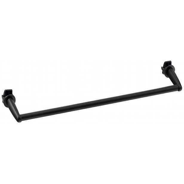 Aqualine - Držák ručníků na topná tělesa, délka 46 cm, matná černá IDR-50B