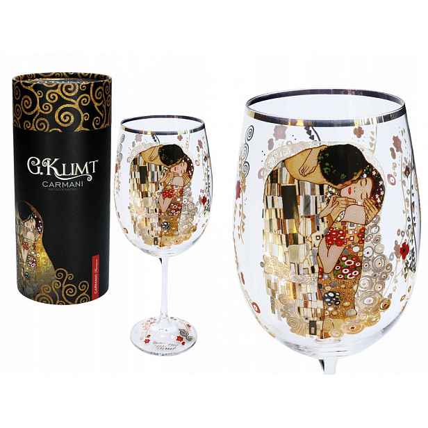 Carmani Sklenice na víno G. Klimt, The Kiss