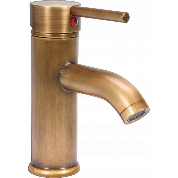 Stojanková umyvadlová baterie Fala Retro Bronze 2 zlatá Fala 75836