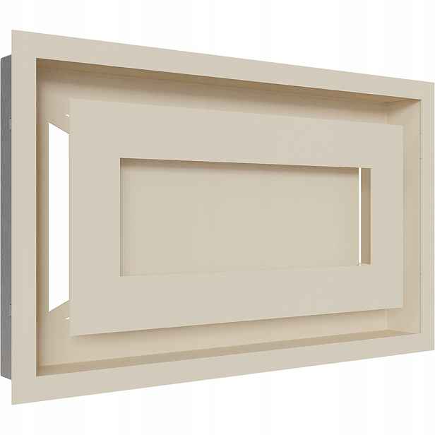 Ventilační mřížka do krbu Wind 22x37 krémová