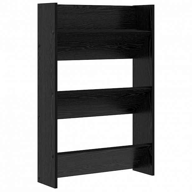 vidaXL Skříň na obuv 60 x 18 x 90 cm Kompozitní dřevo Černý dub