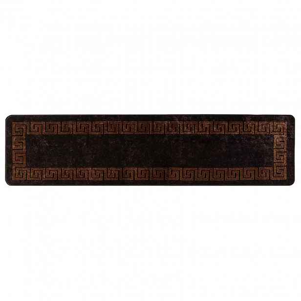 vidaXL Běhoun MARSA Černá 100 x 450 cm Polyester a PVC