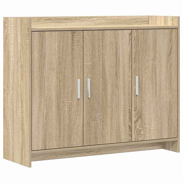 vidaXL Servírovací skříň Dub sonoma 98,5 x 33 x 80 cm Kompozitní dřevo