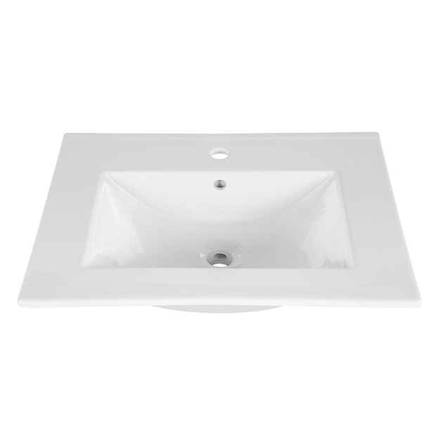 ArtCom Keramické umyvadlo CFP LAVA 60D | bílý lesk 60 cm