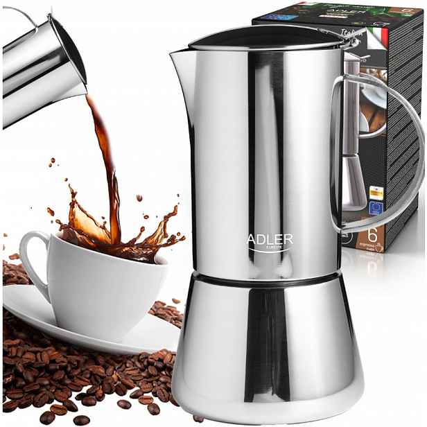 Kávovar Na Kávu 350 ml 6 Šálků Indukce Plynový AD4419