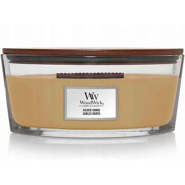 WoodWick svíčka loď Gilded Sands 453.6 g