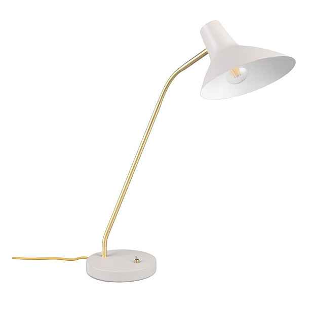 Stolní lampa s ohybatelnou konstrukcí ve zlaté barvě/slonovinová (výška 54 cm) Traveller – Trio