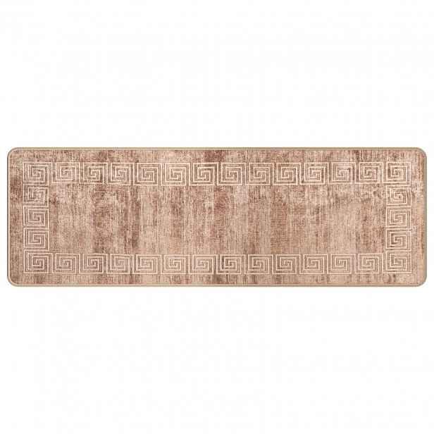 vidaXL Běhoun MARSA Bílá 50 x 150 cm Polyester a PVC