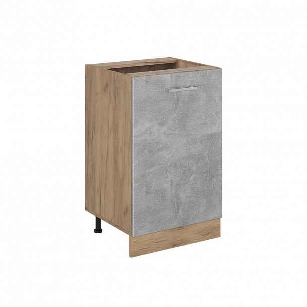 Vicco SPODNÍ SKŘÍŇKA KUCHYŇSKÉ LINKY R-Line, Beton/Zlatý mocný dub, 50 cm bez pracovní desky