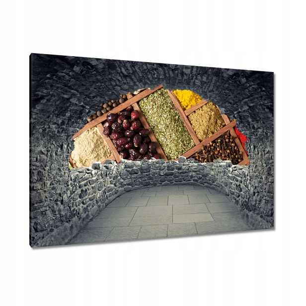 Obrazy 120x80 Koření v krabicích