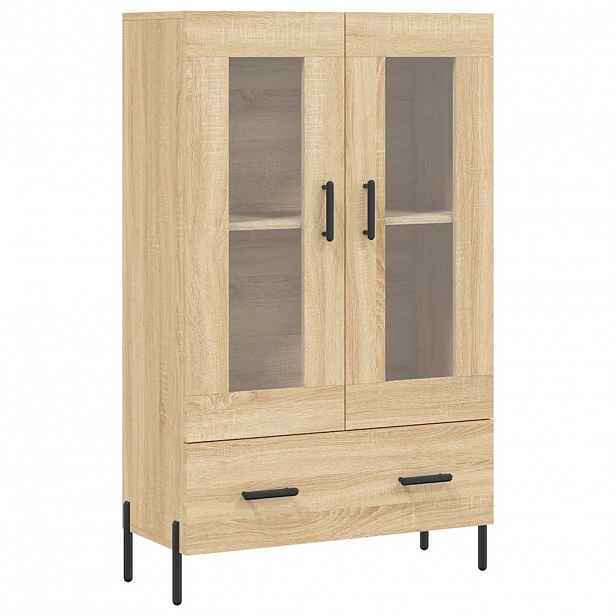 vidaXL Skříň highboard dub sonoma 69,5 x 31 x 115 cm kompozitní dřevo