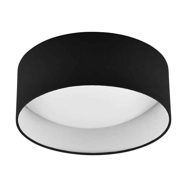 Černé LED stropní svítidlo ø 30 cm Locarno – Reality