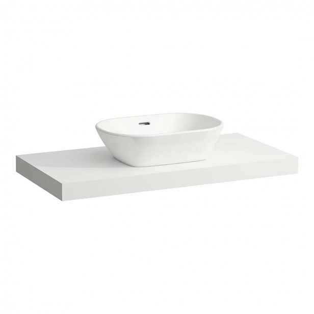 Laufen Lani - Deska pod umyvadlo, 99 cm, středový výřez, matná bílá H4046611122601