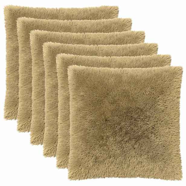 vidaXL Povlak na polštář 6 pcs HEERLEN Světlá zelená 55 x 55 cm