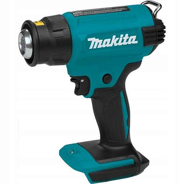 Makita DHG180ZK aku horkovzdušná pistole 18V, 550°C, 200l/min., Led, příslu
