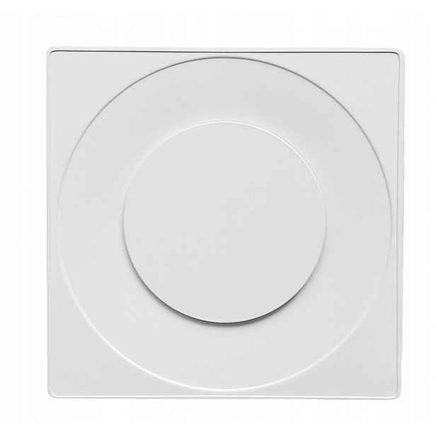 Anemostat Vzdušný Čtvercový FI150 mm Kovový Bílý S Rámečkem
