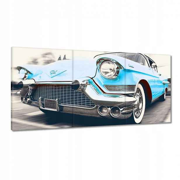 Obrazy 180x90 Modrý Cadillac