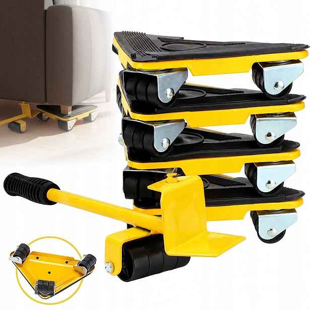 Sada Pro Přepravu Nábytku, Transportní Kolečka Pro Posouvání Nábytku 300 Kg, Stabilní