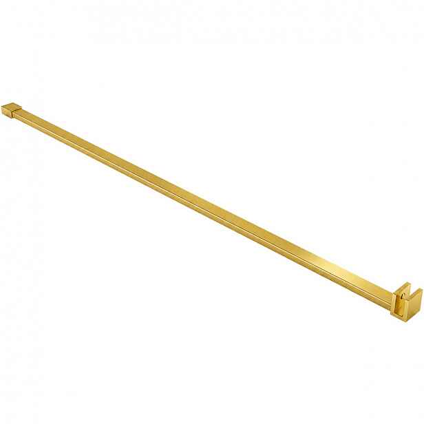 Sprchová vzpěra Onyx - hranatá- vodorovná - zlatá - 150 cm
