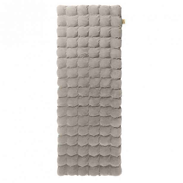 Světle šedá relaxační masážní matrace Linda Vrňáková Bubbles, 65 x 200 cm