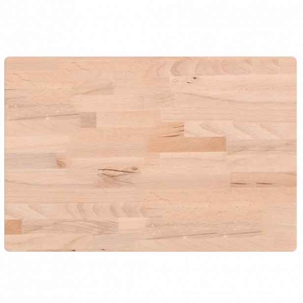 vidaXL Koupelnová deska 60 x 40 x 2,5 cm masivní bukové dřevo