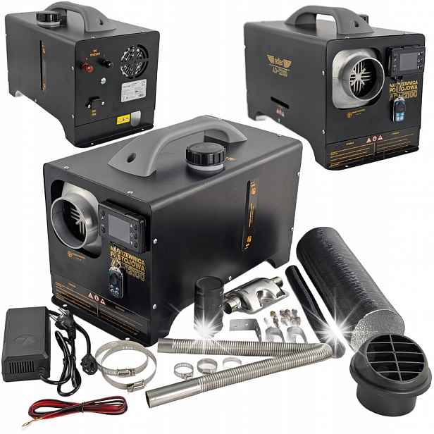 Naftové topidlo 12 kW parkovací dmychadlo Adler AD-12100 webasto 12v 230