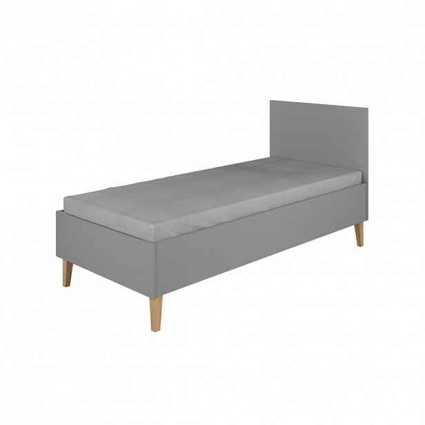 RAUMHIRSCH FURNITURE DĚTSKÁ POSTEL Kubi bez zásuvky a matrace, šedá, 180/80