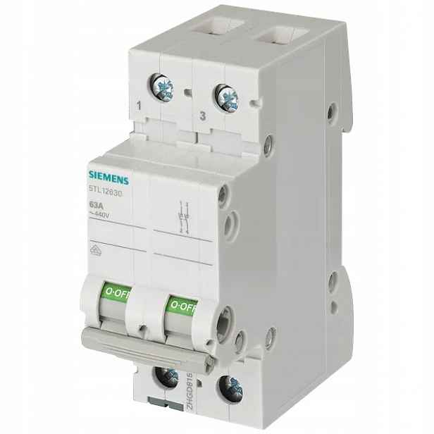 Siemens vypínač 63A 2-pólový