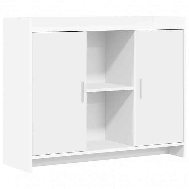 vidaXL Servírovací skříň Bílá 98,5 x 33 x 80 cm Kompozitní dřevo