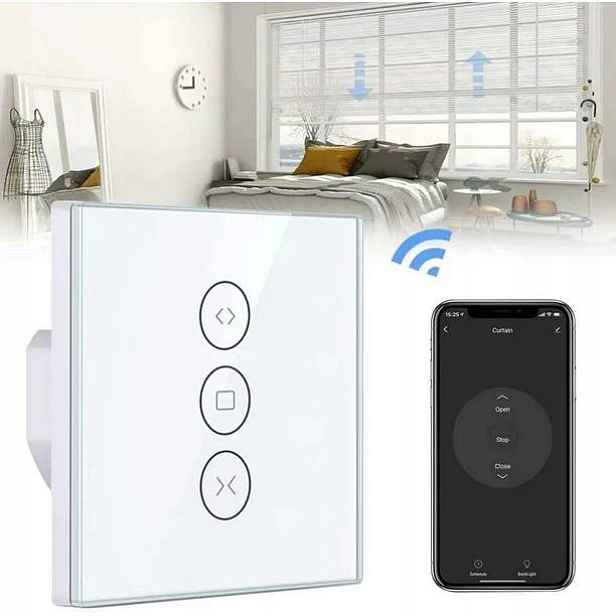 WiFi Inteligentní spínač záclony Roleta Alexa Hlasové ovládání