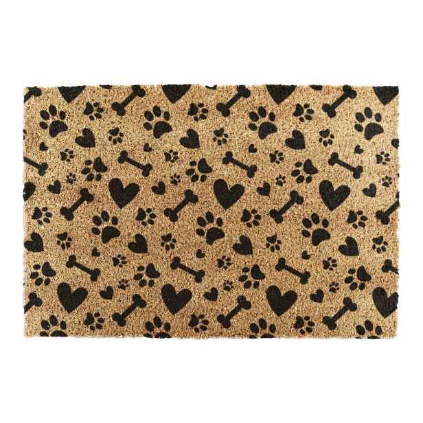 Rohožka z kokosového vlákna 60x90 cm Paws and Bones – Artsy Doormats