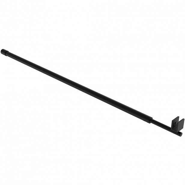 Sprchová vzpěra Onyx - kulatá - teleskopická - vodorovná - černá matná - 77-140 cm