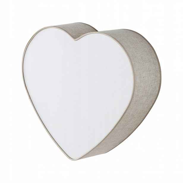 Stropní Svítidlo Stropní Heart Len Abažur 2xE27 Závěsná lampa Moderní obývací pokoj Dům