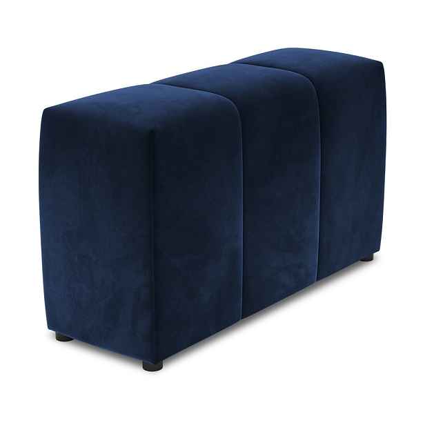 Modrá sametová opěrka k modulární pohovce Rome Velvet - Cosmopolitan Design