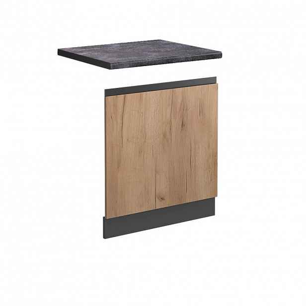 Vicco PŘEDNÍ PANEL R-Line Zlatý mocný dub 60 cm , PD Antracit