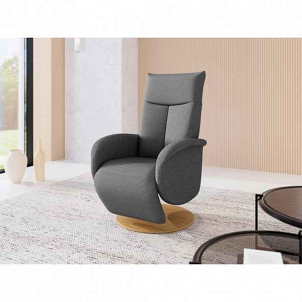 Sit & More RELAXAČNÍ KŘESLO, textil, tmavě šedá